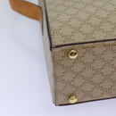 CELINE Macadam Canvas Shoulder Bag Beige Auth 74388-16