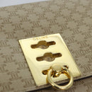 CELINE Macadam Canvas Shoulder Bag Beige Auth 74388-17