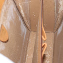 CELINE Macadam Canvas Shoulder Bag Beige Auth 74388-20