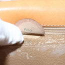 CELINE Macadam Canvas Shoulder Bag Beige Auth 74388-12