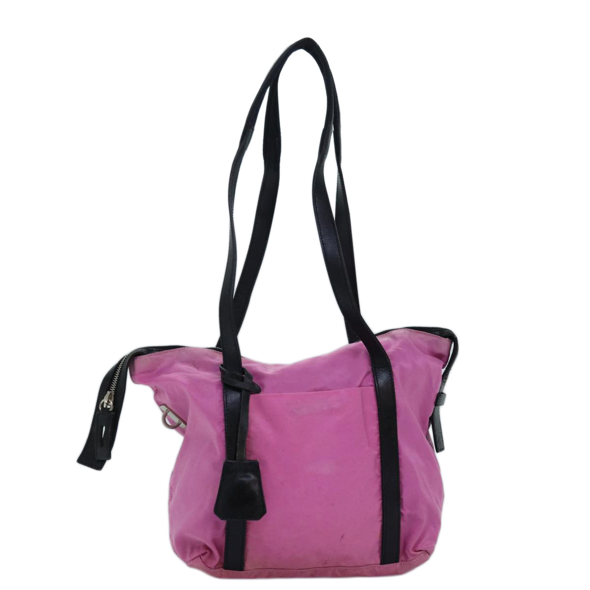 PRADA Shoulder Bag Nylon Pink Auth 74400