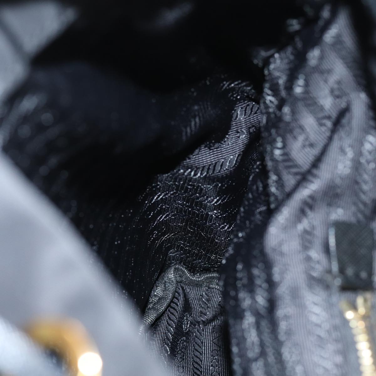 PRADA Backpack Nylon Black Auth 74402A