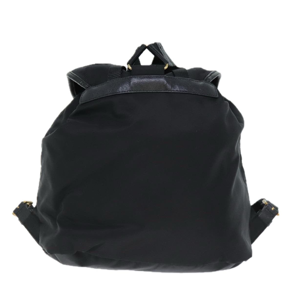 PRADA Backpack Nylon Black Auth 74402A - 0