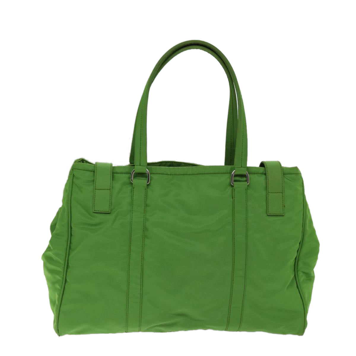 PRADA Shoulder Bag Nylon Green Auth 74404