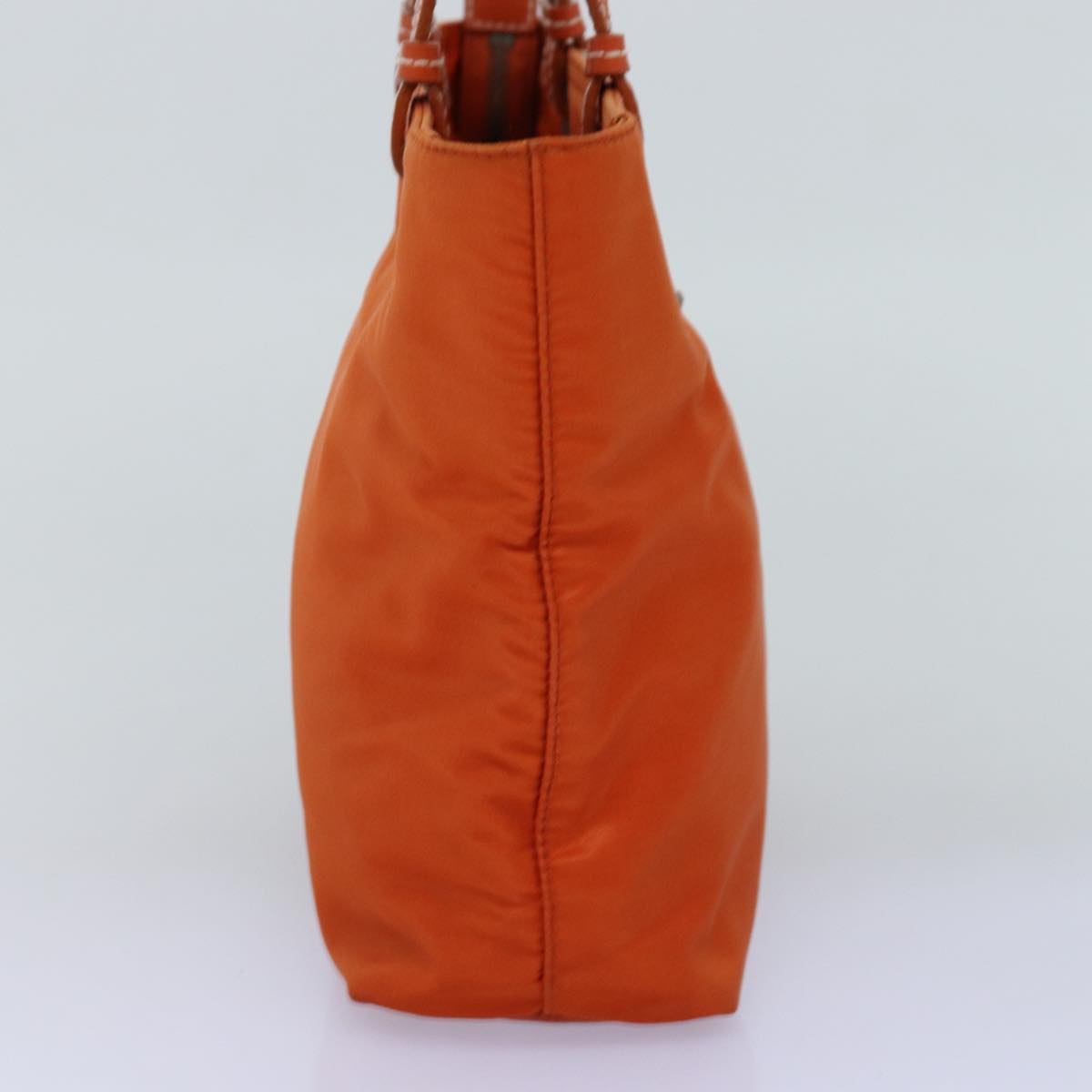 PRADA Hand Bag Nylon Orange Auth 74418