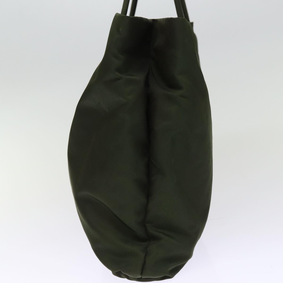 PRADA Tote Bag Nylon Khaki Auth 74419