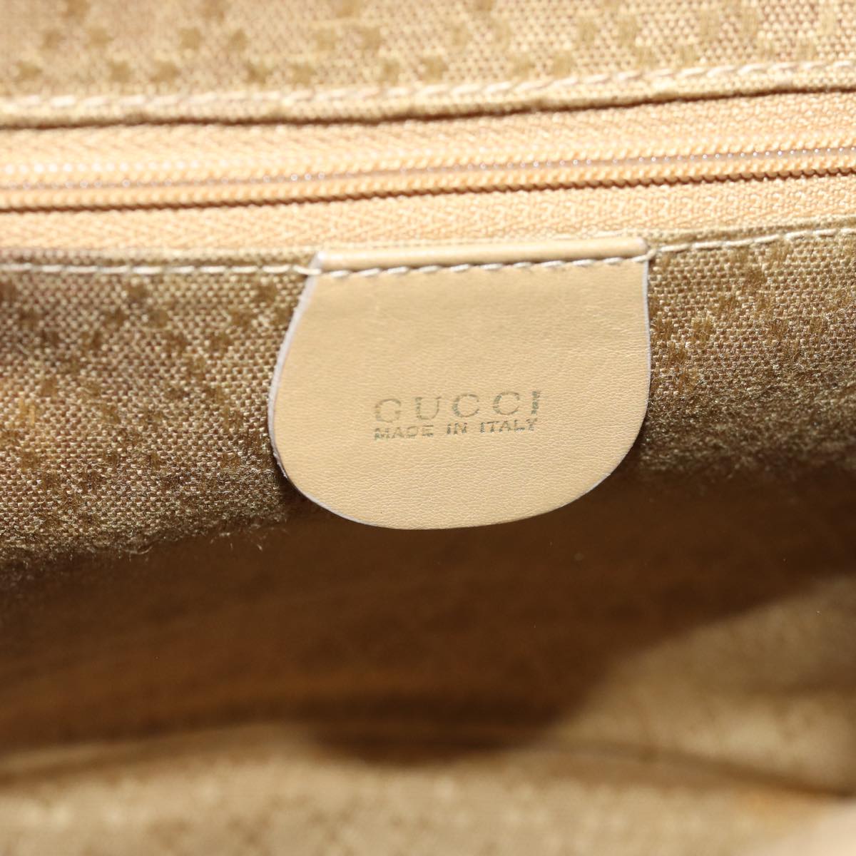 GUCCI Bamboo Backpack Leather Beige 003 2058 0030 Auth 74427