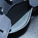 HERMES Birkin 35 Hand Bag Leather Black Silver Auth 74435-20