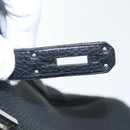 HERMES Birkin 35 Hand Bag Leather Black Silver Auth 74435-22