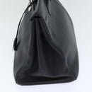 HERMES Birkin 35 Hand Bag Leather Black Silver Auth 74435-4