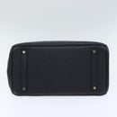 HERMES Birkin 35 Hand Bag Leather Black Silver Auth 74435-9