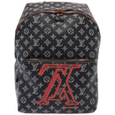 LOUIS VUITTON Monogram Ink Apollo Backpack Navy Red White M43676 LV Auth 74436SA-13
