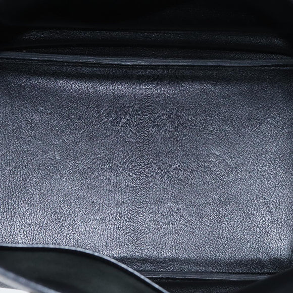 HERMES Birkin 35 Hand Bag Leather Black Gold Auth 74437