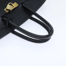 HERMES Birkin 35 Hand Bag Leather Black Gold Auth 74437-7
