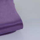 PRADA Jewelry Case Cosmetic Pouch Satin Purple Auth 74450-11