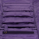 PRADA Jewelry Case Cosmetic Pouch Satin Purple Auth 74450-15