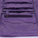 PRADA Jewelry Case Cosmetic Pouch Satin Purple Auth 74450-16