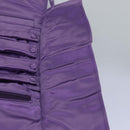 PRADA Jewelry Case Cosmetic Pouch Satin Purple Auth 74450-17