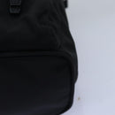 PRADA Chain Shoulder Bag Nylon Black Auth 74455AM-14