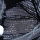 PRADA Chain Shoulder Bag Nylon Black Auth 74455AM-10