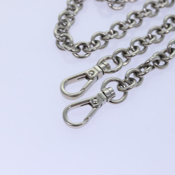 PRADA Chain Shoulder Bag Nylon Black Auth 74455AM