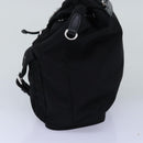 PRADA Chain Shoulder Bag Nylon Black Auth 74455AM-3