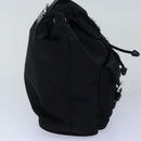 PRADA Chain Shoulder Bag Nylon Black Auth 74455AM-4