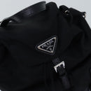 PRADA Chain Shoulder Bag Nylon Black Auth 74455AM-6
