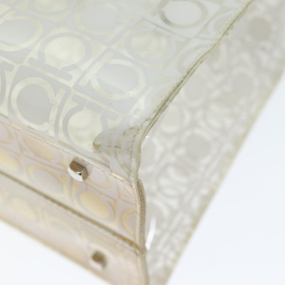 Salvatore Ferragamo Tote Bag Vinyl Clear Auth 74480