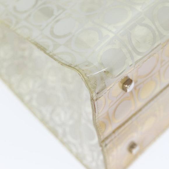 Salvatore Ferragamo Tote Bag Vinyl Clear Auth 74480