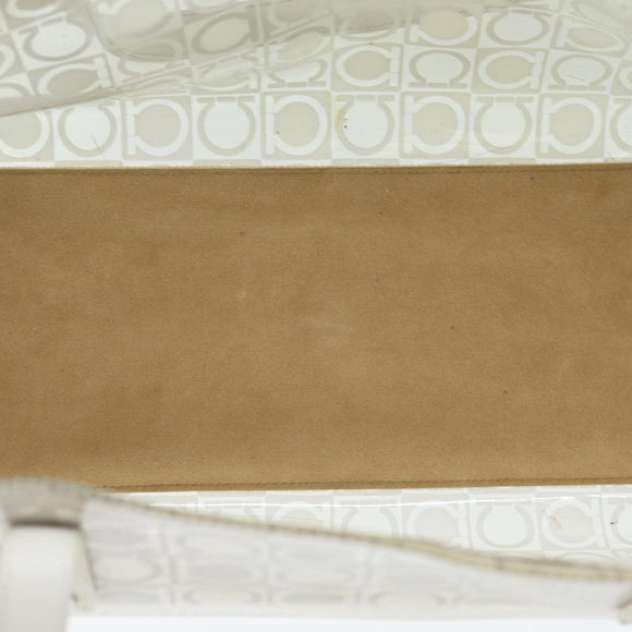 Salvatore Ferragamo Tote Bag Vinyl Clear Auth 74480