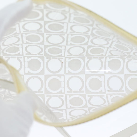 Salvatore Ferragamo Tote Bag Vinyl Clear Auth 74480
