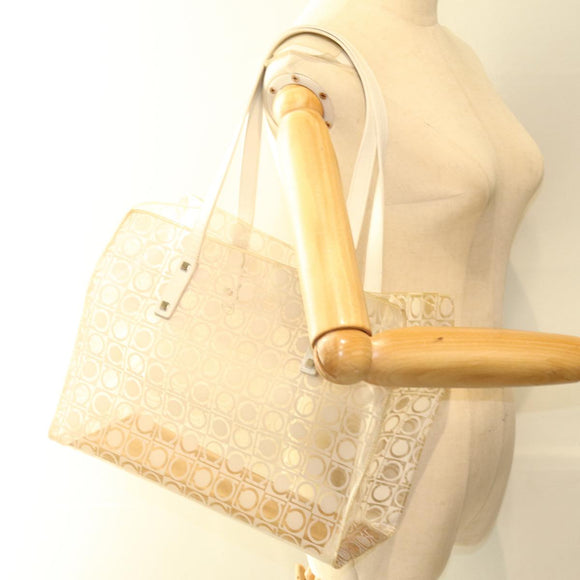 Salvatore Ferragamo Tote Bag Vinyl Clear Auth 74480