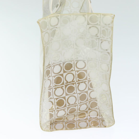 Salvatore Ferragamo Tote Bag Vinyl Clear Auth 74480