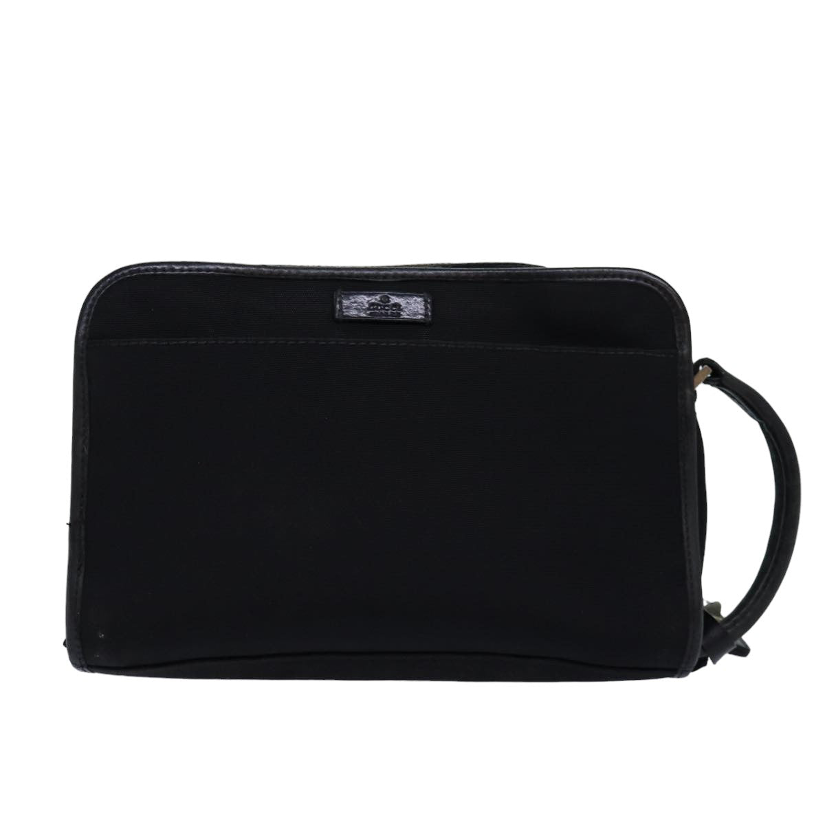 GUCCI Clutch Bag Nylon Black 108844 Auth 74493