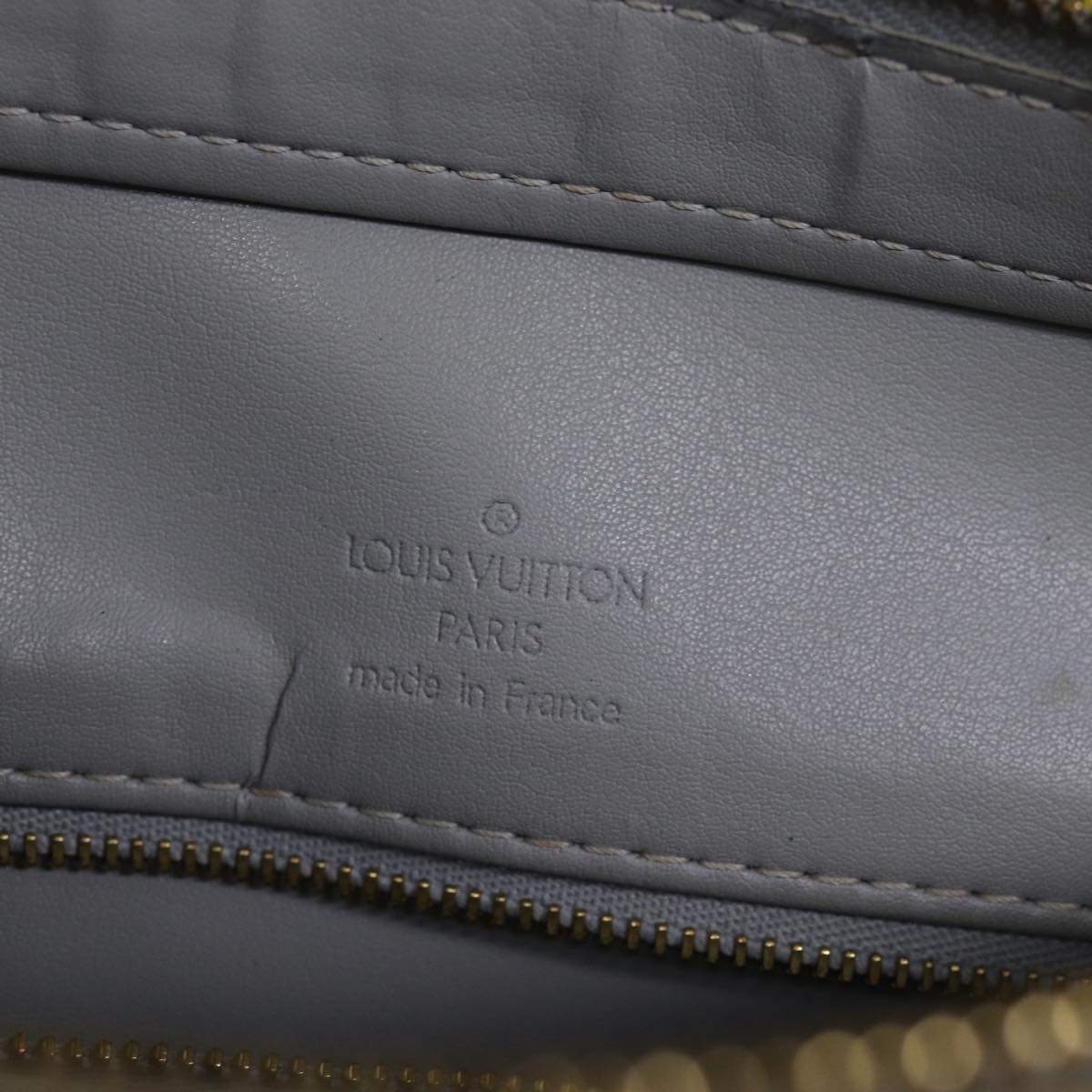 LOUIS VUITTON Monogram Vernis Houston Hand Bag Gris M91053 LV Auth 74508