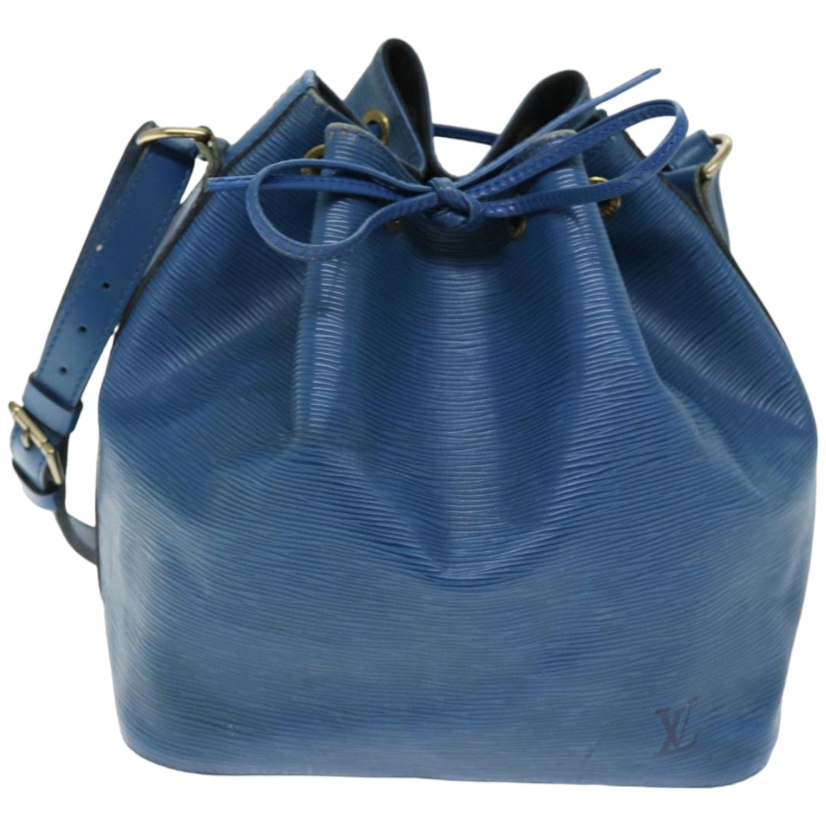 LOUIS VUITTON Epi Petit Noe Shoulder Bag Blue M44105 LV Auth 74515