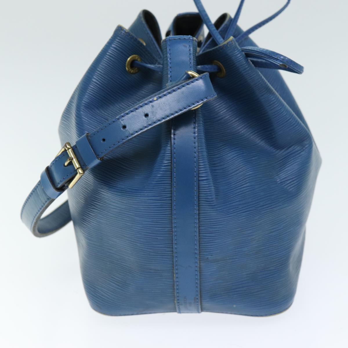 LOUIS VUITTON Epi Petit Noe Shoulder Bag Blue M44105 LV Auth 74515