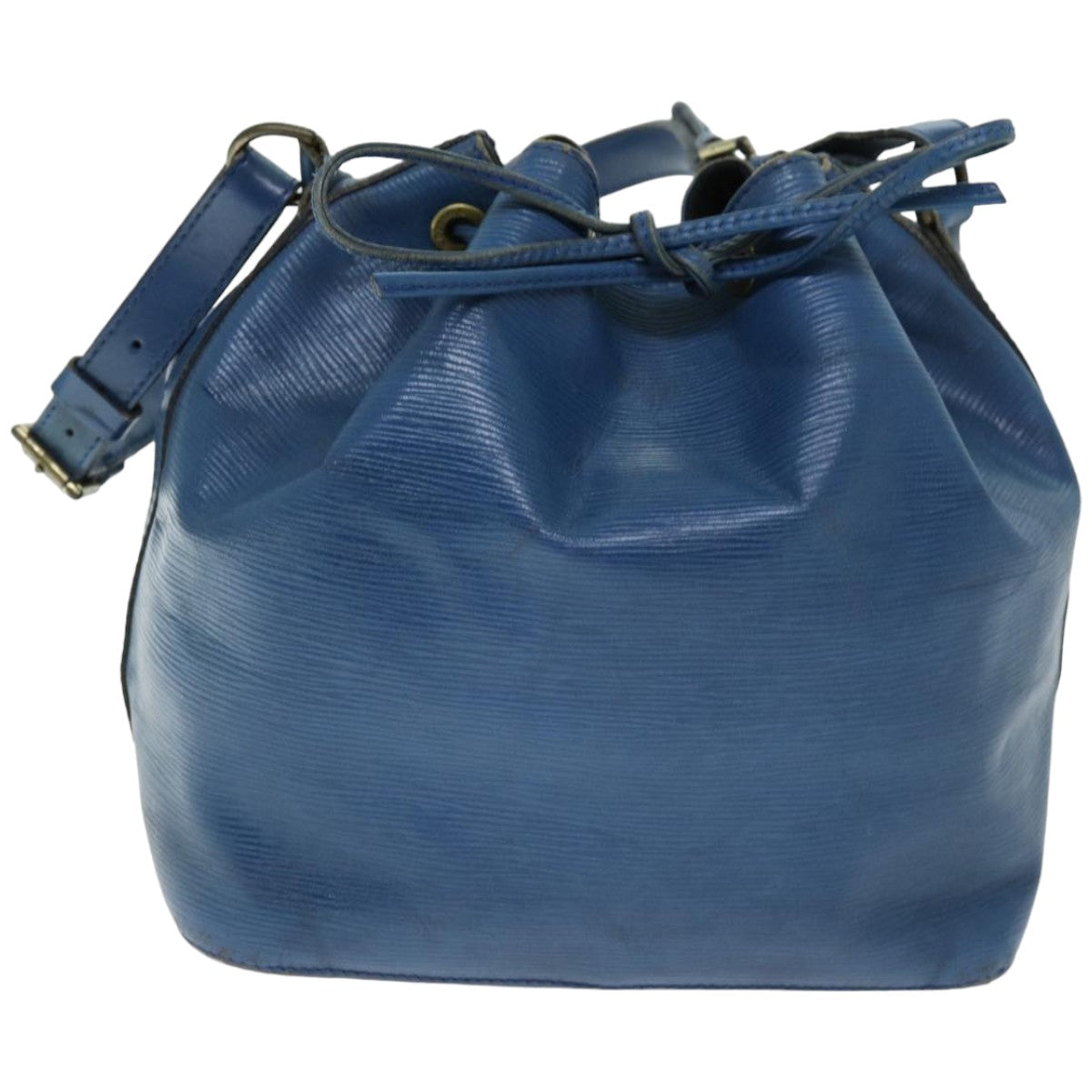 LOUIS VUITTON Epi Petit Noe Shoulder Bag Blue M44105 LV Auth 74516