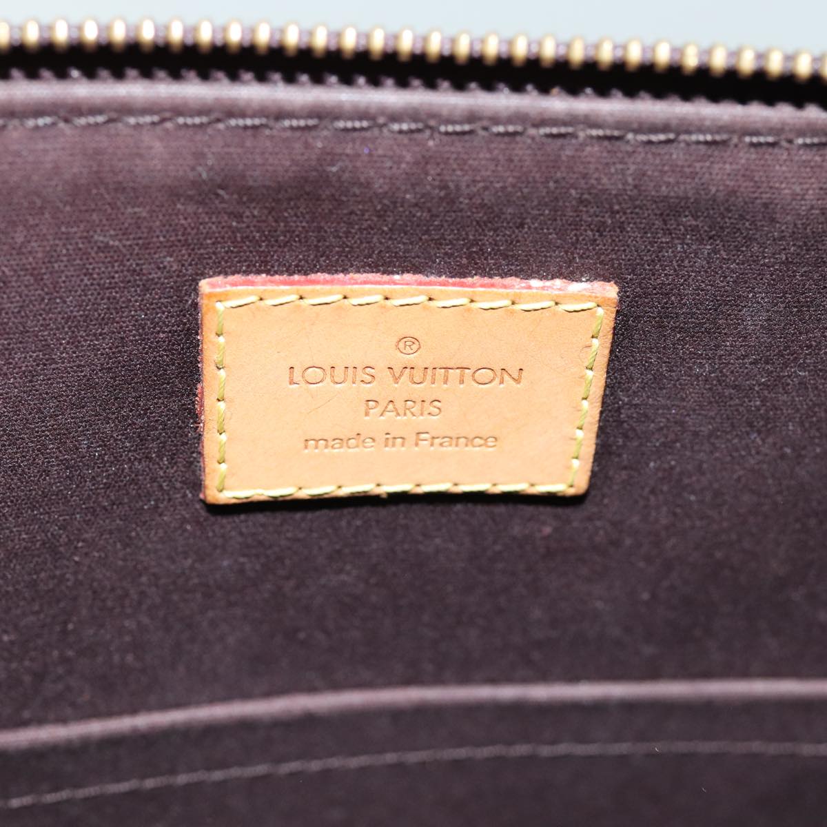 LOUIS VUITTON Monogram Vernis Bellevue GM Tote Bag Amarante M93589 LV Auth 74534