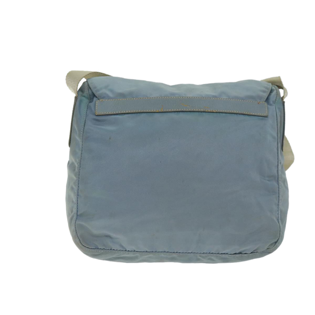 PRADA Shoulder Bag Nylon Light Blue Auth 74535