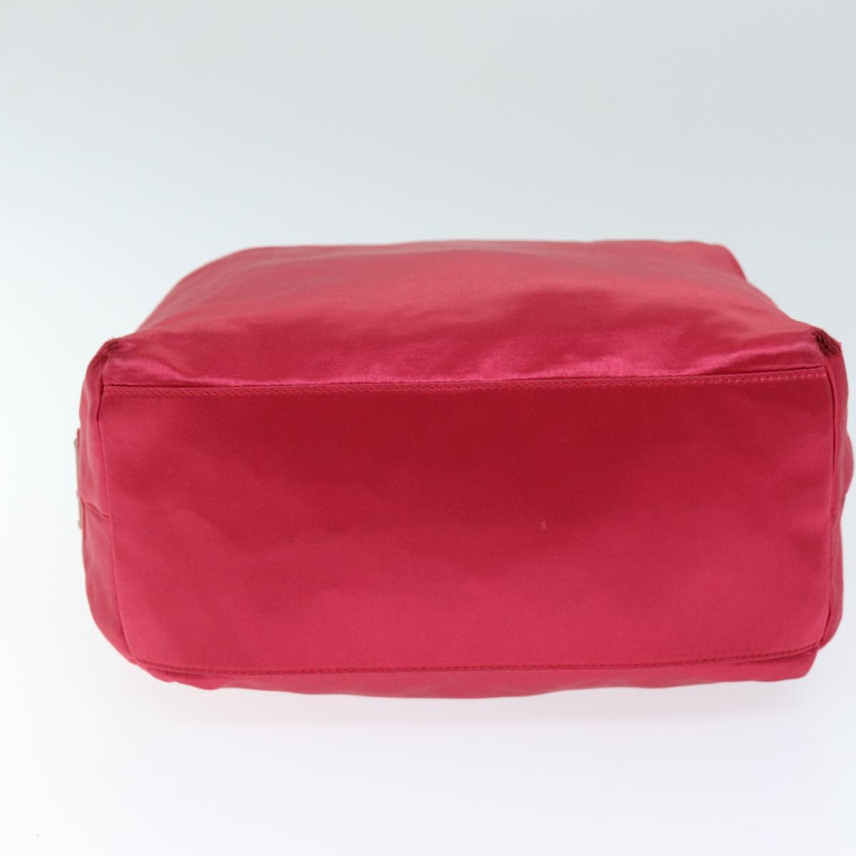 PRADA Hand Bag Satin Pink Auth 74537