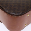 CELINE Macadam Canvas Hand Bag PVC 2way Brown Auth 74543-16