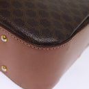 CELINE Macadam Canvas Hand Bag PVC 2way Brown Auth 74543-17