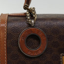 CELINE Macadam Canvas Hand Bag PVC 2way Brown Auth 74543-18