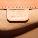 CELINE Macadam Canvas Hand Bag PVC 2way Brown Auth 74543-19