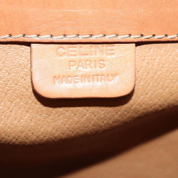CELINE Macadam Canvas Hand Bag PVC 2way Brown Auth 74543