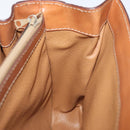 CELINE Macadam Canvas Hand Bag PVC 2way Brown Auth 74543-21
