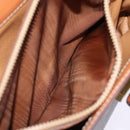 CELINE Macadam Canvas Hand Bag PVC 2way Brown Auth 74543-22