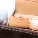 CELINE Macadam Canvas Hand Bag PVC 2way Brown Auth 74543-12